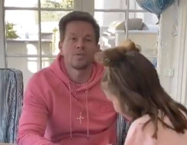 See Mark Wahlberg's Daughter Do His Makeup and Nails in Hilarious Home Videos - www.eonline.com