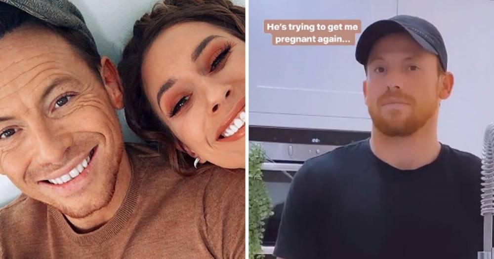 Stacey Solomon jokes about Joe Swash getting her pregnant as she lusts over his cleaning skills - www.ok.co.uk - Britain