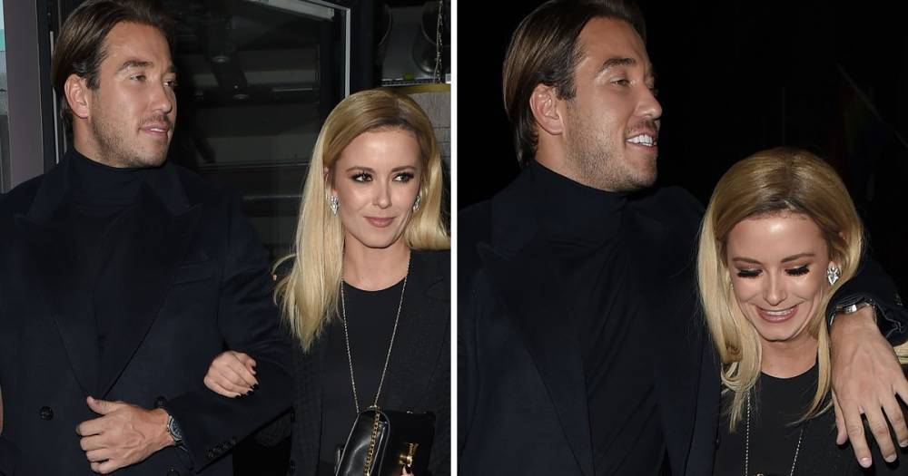 Celebs Go Dating's James Lock and Olivia Bentley get cosy and giggle together as they leave restaurant - www.ok.co.uk - Chelsea