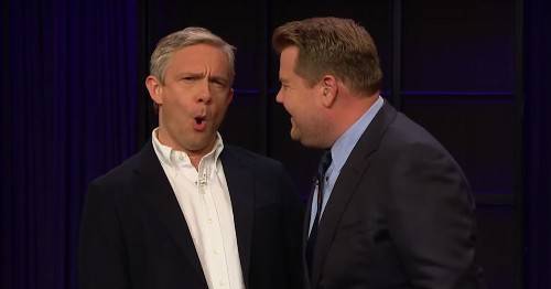 Martin Freeman gets grilled during James Corden's intense cell phone guessing game - flipboard.com