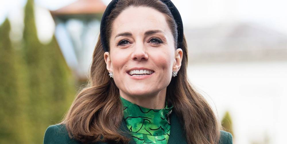 Kate Middleton Wears an Emerald Coat and Print Dress to Kick off Ireland Royal Tour - www.elle.com - Britain - Ireland - Dublin