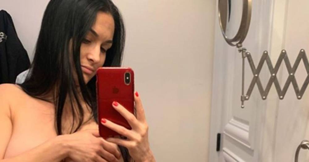Pregnant Nikki Bella Shows Off Baby Bump Topless at 18 Weeks While Discussing Gray Hair and Skin Changes - flipboard.com