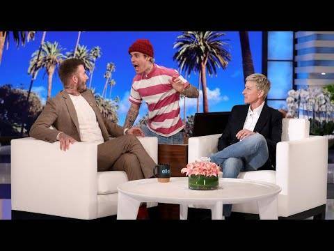 David Beckham Gets Scared By Justin Bieber On Ellen & His Reaction Is Priceless — Watch! - perezhilton.com
