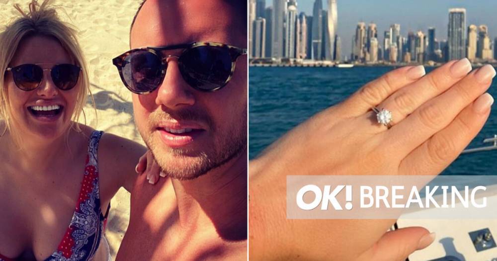 Danielle Armstrong engaged: Former TOWIE star announces engagement to boyfriend Tom - www.ok.co.uk - Dubai