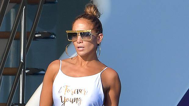 Jennifer Lopez, 50, Stuns While Going Makeup-Free At The Beach In A Sexy Blue Swimsuit - hollywoodlife.com