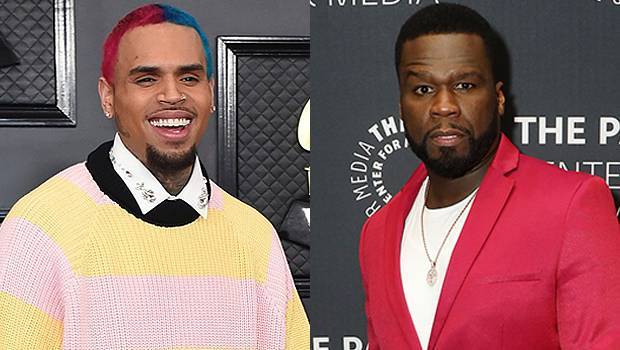 Chris Brown: How He Feels About 50 Cent Dissing His Rainbow Hair Working On A New Song Together - hollywoodlife.com