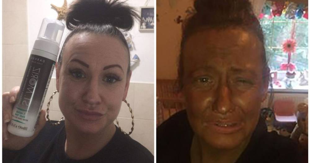 Mum dubbed 'Worzel Gummidge' and banned from school gates after fake tan disaster - www.manchestereveningnews.co.uk