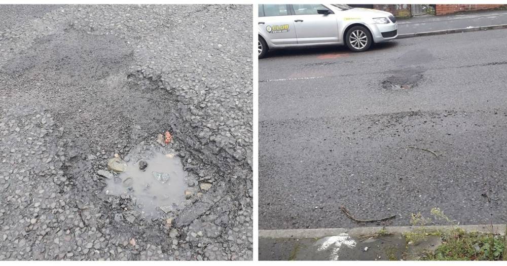 Residents fed up of nightmare noisy pothole causing them 'sleepless nights'...literally - www.manchestereveningnews.co.uk - Manchester - county Lane