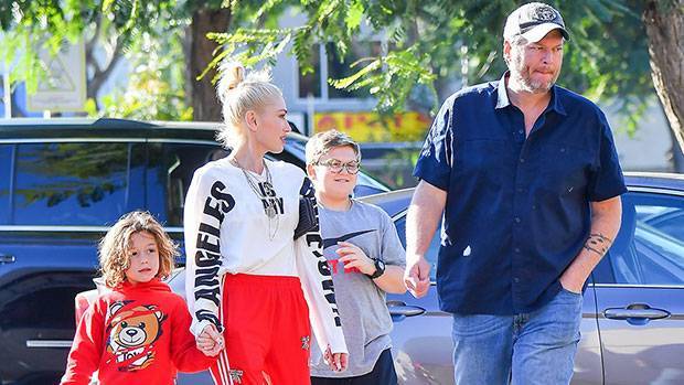 Gwen Stefani Holds Hands With Son Apollo, 6, On Sweet Outing With Blake Shelton — Pics - hollywoodlife.com