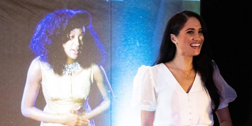 Meghan Markle Wears an All-White Ensemble for Private Visit to London's National Theatre - www.harpersbazaar.com - London