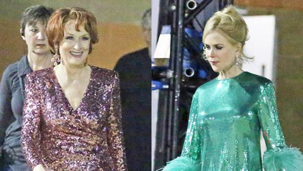 Meryl Streep Nicole Kidman Look Ready To Party In First Look At Their ‘Prom’ Characters On Set - hollywoodlife.com - Los Angeles