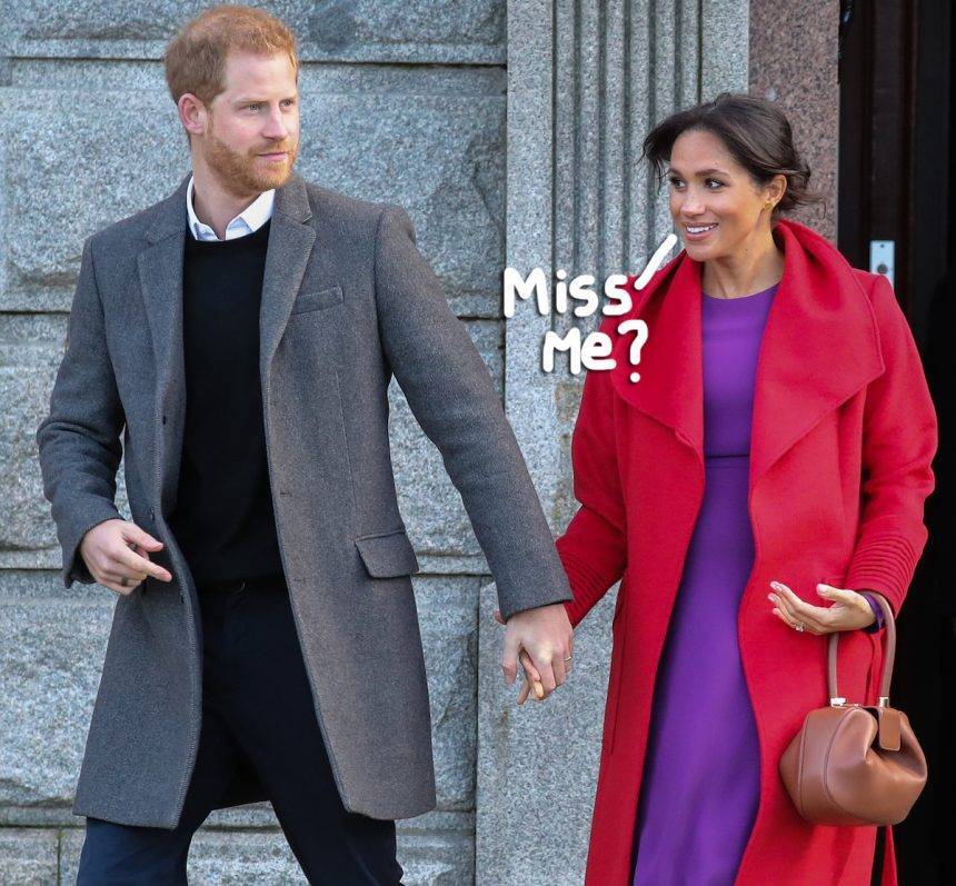 Meghan Markle Returns To UK With A BANG As Prince Harry Talks ‘Always Serving’ The Crown - perezhilton.com - Britain