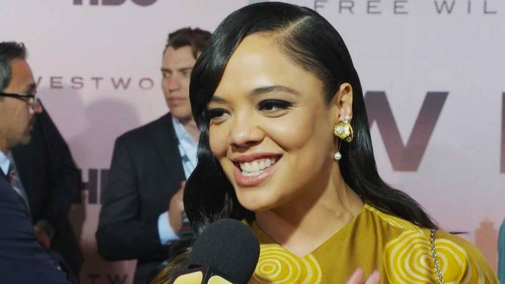 Tessa Thompson Reacts to Christian Bale Playing the Villain in 'Thor: Love and Thunder' (Exclusive) - www.etonline.com