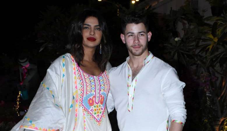 Nick Jonas Experiences His First Holi with Wife Priyanka Chopra - www.justjared.com - India - city Mumbai, India