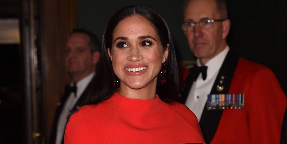 Meghan Markle Outdid Herself in a Red Cape Dress at the Mountbatten Festival of Music - www.harpersbazaar.com - county Hall