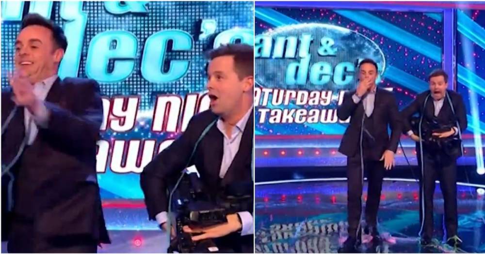 Saturday Night Takeaway fans in disbelief as Ant smashes camera in chaotic start - www.manchestereveningnews.co.uk