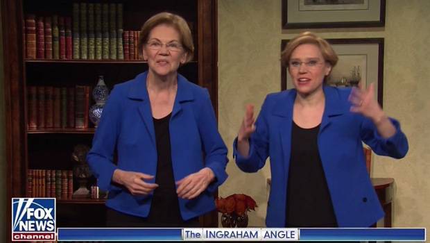 Kate McKinnon Dances With Elizabeth Warren While Dressed Like Her In Epic Clip Fans Are Obsessed - hollywoodlife.com - state Massachusets - county Warren