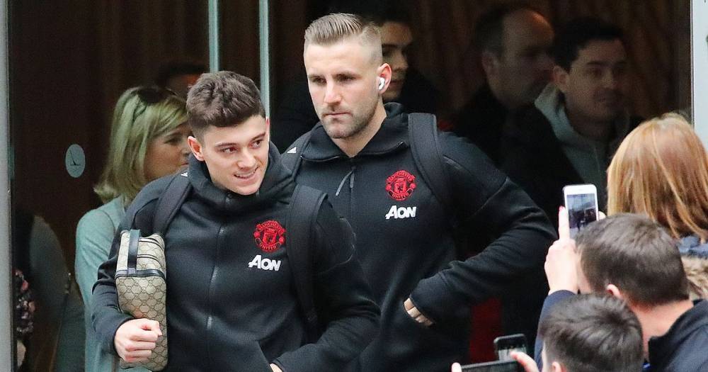 Harry Maguire and Daniel James with Manchester United squad vs Man City - www.manchestereveningnews.co.uk - Manchester