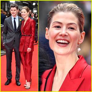 Rosamund Pike Wears One Pearl Earring To 'Radioactive' Premiere in London - www.justjared.com - London - Poland