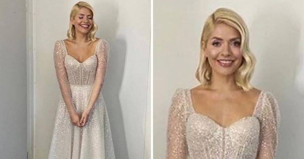 Holly Willoughby stuns in shimmering bridal dress for Dancing On Ice live final - www.ok.co.uk