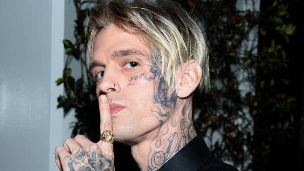 Aaron Carter Debuts New Face Tattoo With Girlfriend’s Name On Forehead: Before After Pics - hollywoodlife.com