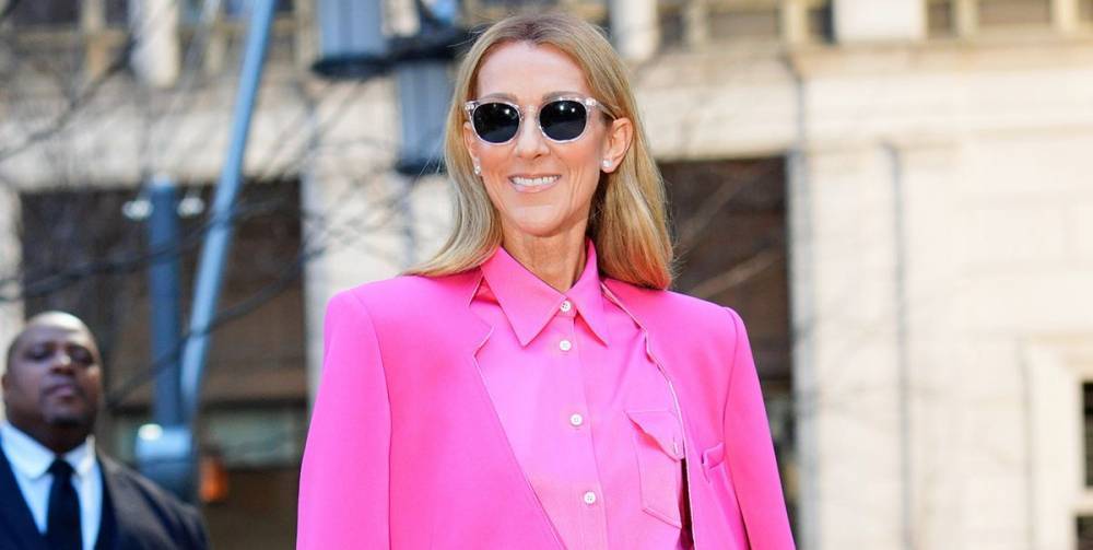 Celine Dion Wore a Skirt and Wide-Legged Pants in a Bold, Head-to-Toe Hot Pink Ensemble - www.harpersbazaar.com - New York