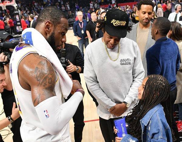 Watch Blue Ivy Carter Get Adorably Starstruck While Meeting LeBron James - www.eonline.com - Los Angeles - Los Angeles