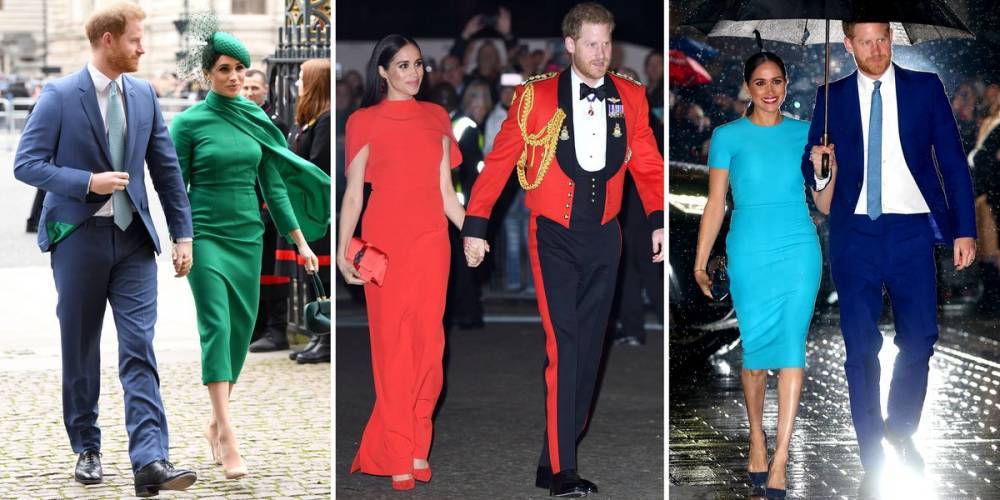 Prince Harry and Meghan Markle Matched for Their Final Joint Royal Engagements - www.harpersbazaar.com