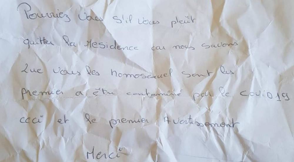 Gay couple told to leave home because ‘homosexuals are contaminated by COVID-19’ - www.metroweekly.com - France