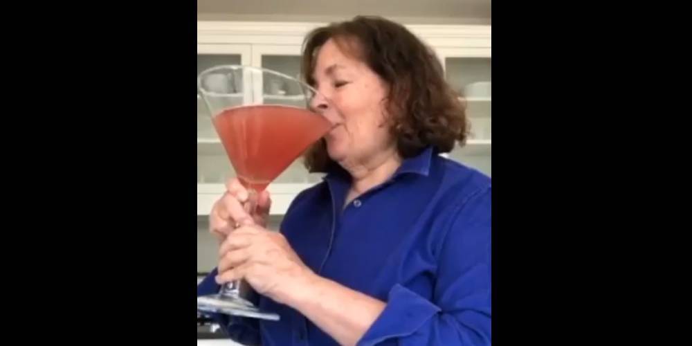 Ina Garten Makes a Hilariously Big Cocktail Amid Quarantine - Watch! (Video) - www.justjared.com