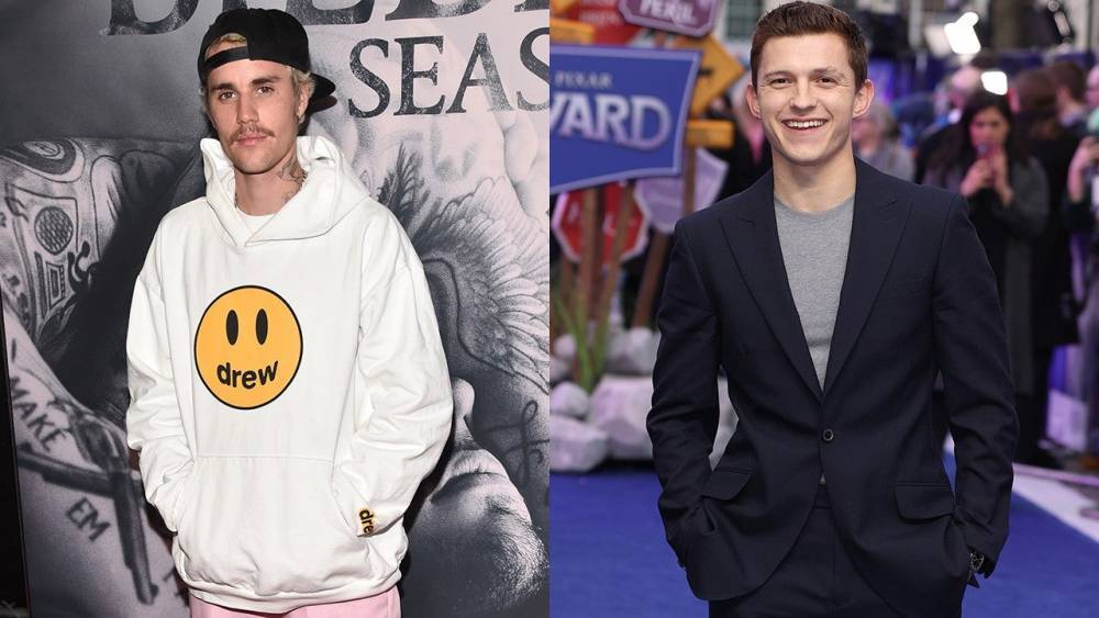 Justin Bieber Goes Live With Tom Holland on Instagram -- and Fans Freak Out - www.etonline.com - Britain - London