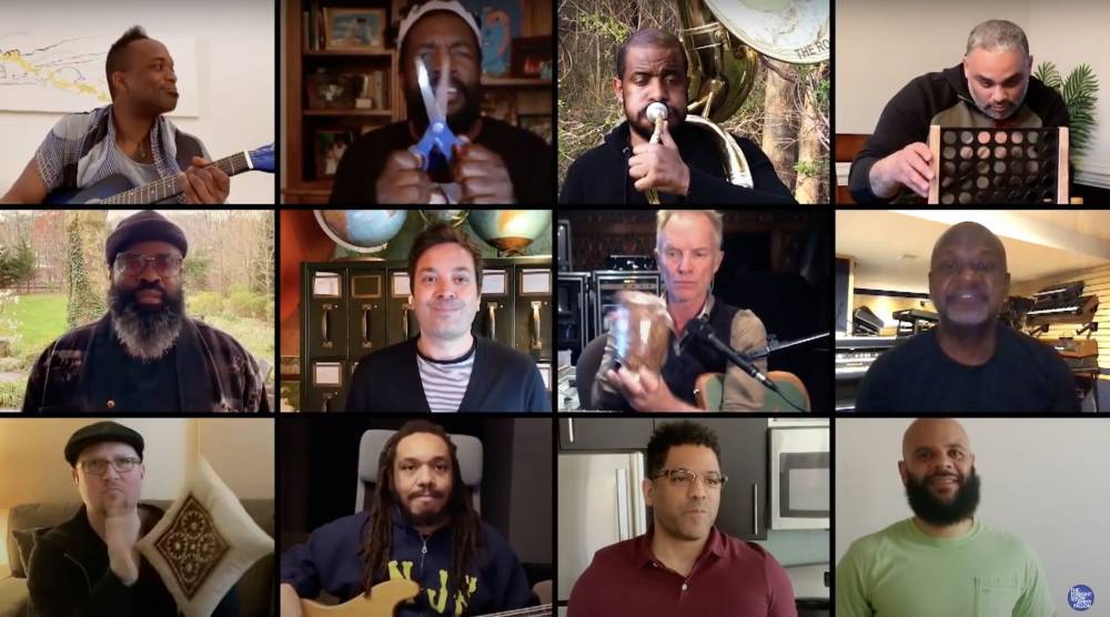 Sting Joins Jimmy Fallon & The Roots For ‘Don’t Stand So Close To Me’ Remix With At-Home Instruments - etcanada.com