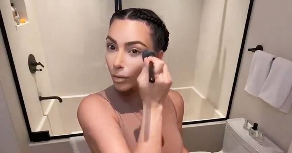 Kim Kardashian Gives Us a WFH Beauty Tutorial and Shares a Fun Anecdote About Her Dad — Watch! - www.usmagazine.com