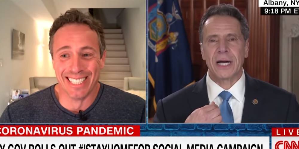 Chris Cuomo & NY Governor Brother Andrew's Latest Interview Includes Embarrassing Throwback Photo - www.justjared.com - New York - county Andrew