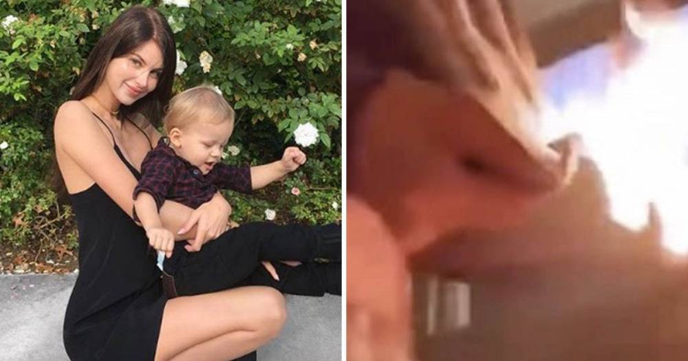 Louis Tomlinson’s ex Briana Jungwirth accidentally sets herself on fire in terrifying lifestream video - www.ok.co.uk