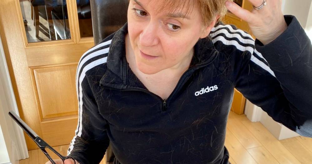 Nicola Sturgeon's husband Peter Murrell shares the First Minister's efforts at cutting her own hair - www.dailyrecord.co.uk