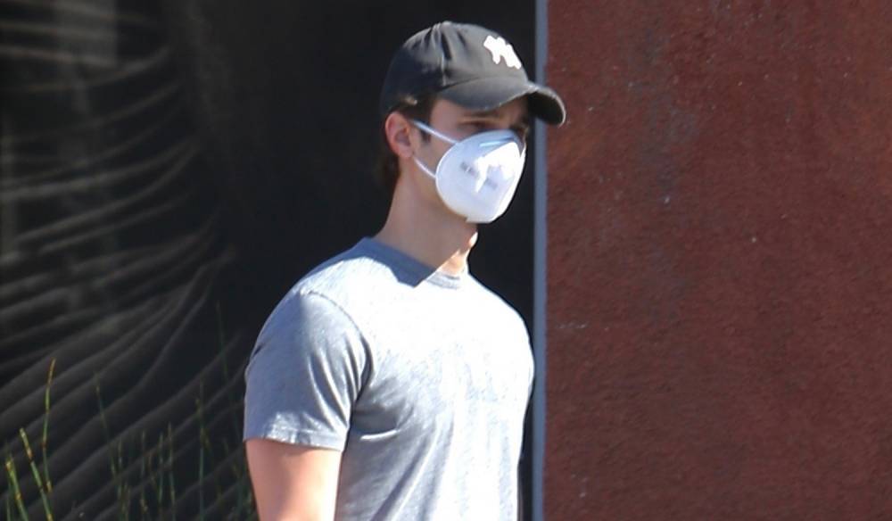 Ansel Elgort Practices Social-Distancing While Picking Up Groceries - www.justjared.com - Los Angeles