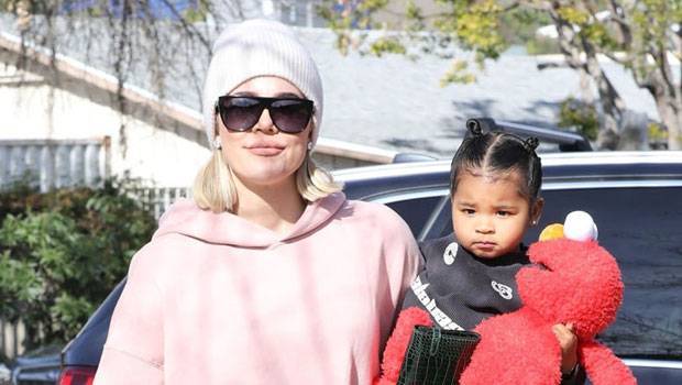 True Thompson Stuns In Adorable Pink Dress Booties During Her 2nd Birthday Party — Pics - hollywoodlife.com
