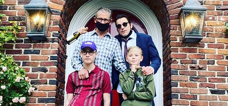 Matt Bomer Shares Easter Family Photo with Husband Simon Halls & Their Sons - www.justjared.com