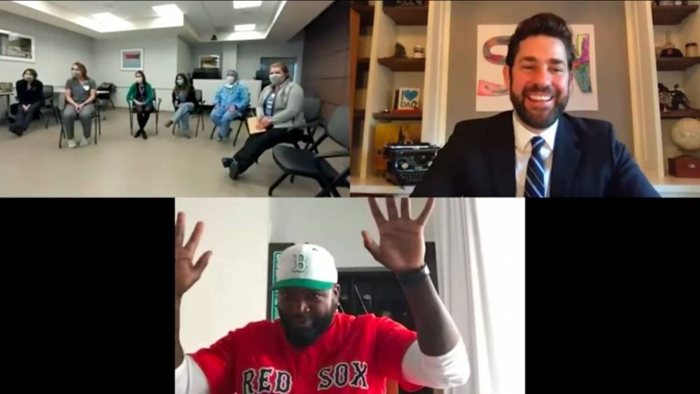 John Krasinski Surprises Boston Healthcare Workers With Visit From Red Sox Player David Ortiz: Watch - www.etonline.com - state Massachusets - Israel