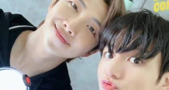 BTS: RM & Jungkook show their excitement for Bang Bang Con by posing for the most adorable selfie - www.pinkvilla.com - USA - city Seoul