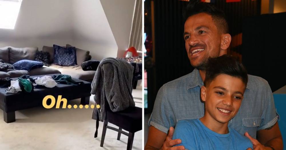 Peter Andre shames son Junior over his messy bedroom after he cleans bathroom 'for the first time ever' - www.ok.co.uk