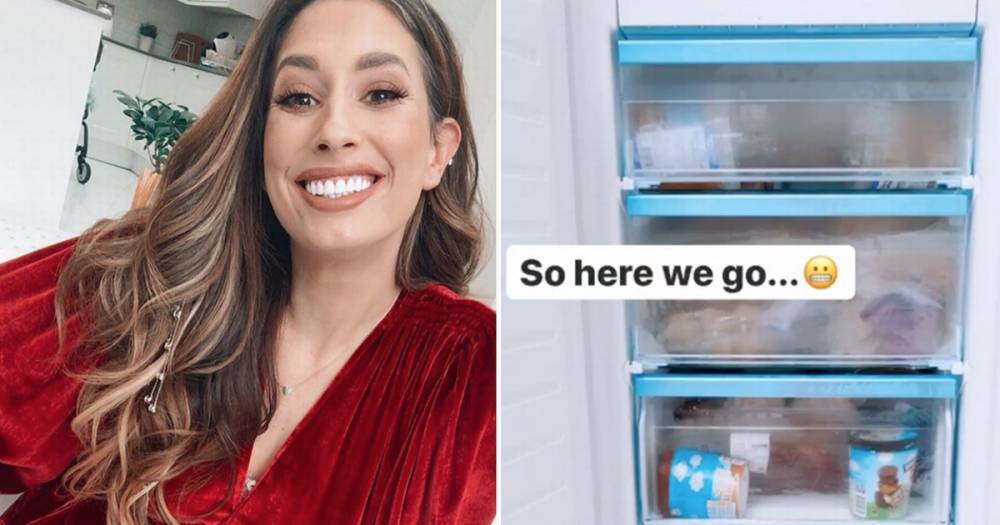 Stacey Solomon re-organises her freezer and the results are amazing - www.ok.co.uk