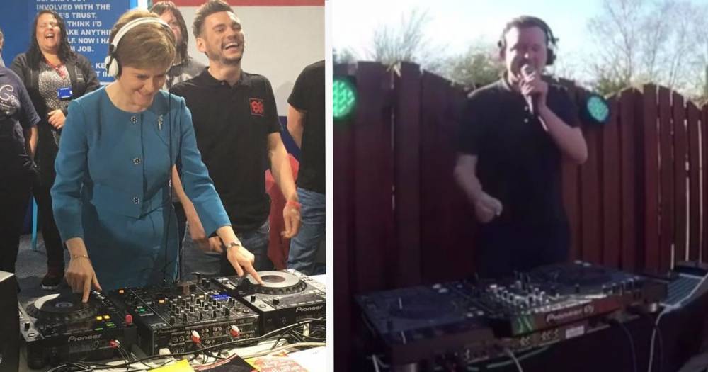 Nicola Sturgeon tunes into Ayrshire DJ's lockdown garden gig - www.dailyrecord.co.uk - Scotland