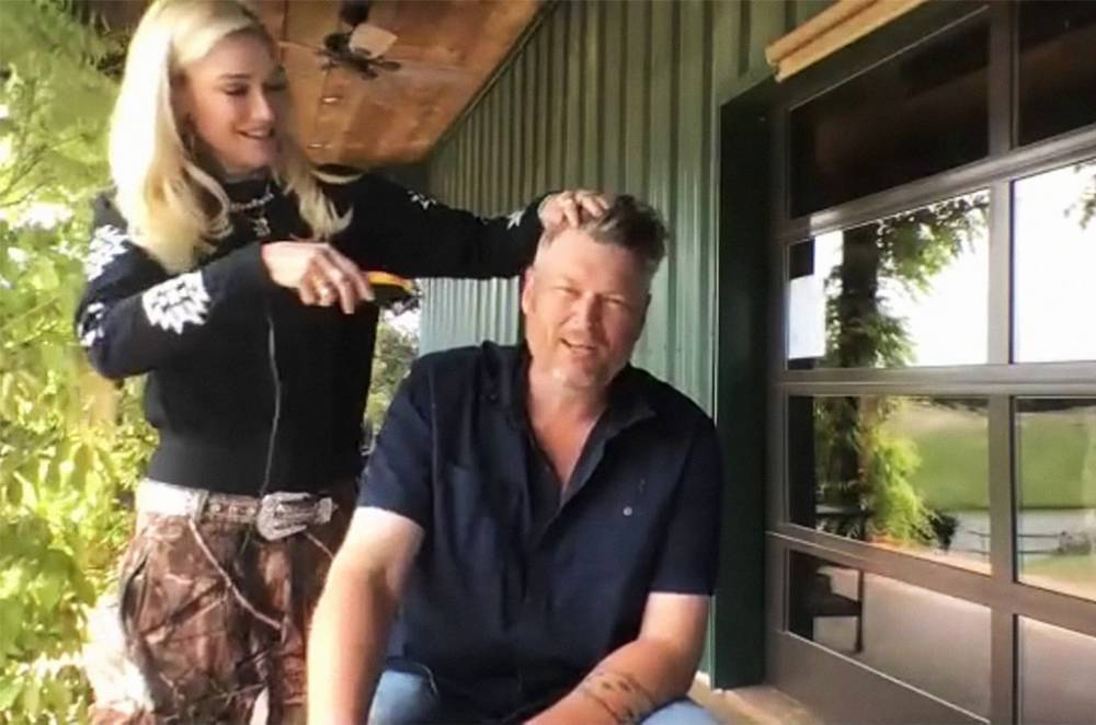 Gwen Stefani Gave Blake Shelton a Quarantine Mullet Haircut and It's Everything: Watch - www.billboard.com - Oklahoma - state Nebraska
