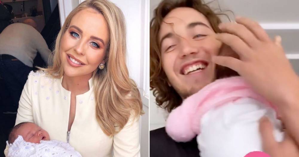 Lydia Bright shares adorable video of moment her brother met daughter Loretta for the first time - www.ok.co.uk
