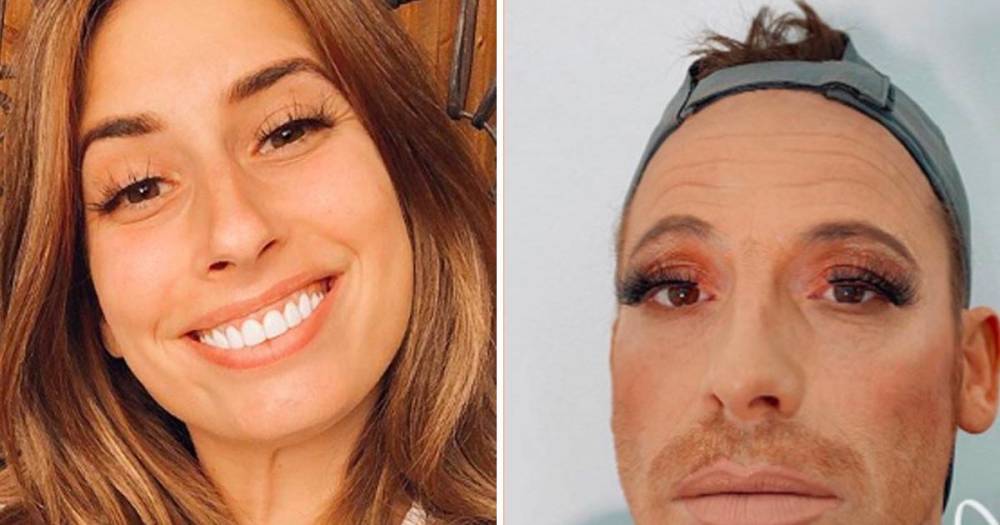 Stacey Solomon gives Joe Swash a full makeover including lipstick and fake lashes - www.ok.co.uk
