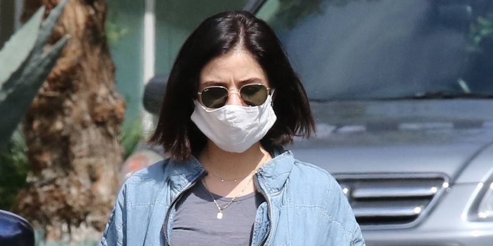 Lucy Hale Has Learned to Cross-Stitch During Quarantine - www.justjared.com - Los Angeles