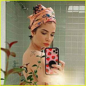 Halsey Looks Pretty in Shirtless Selfies While Self-Isolating at Home - www.justjared.com