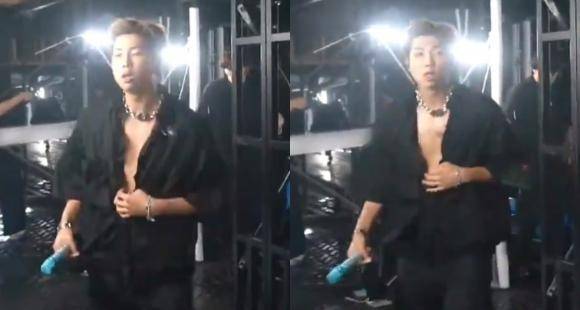 VIDEO: Kim Namjoon aka RM unbuttoning his shirt during a concert has ARMY thirsting after the BTS leader - www.pinkvilla.com
